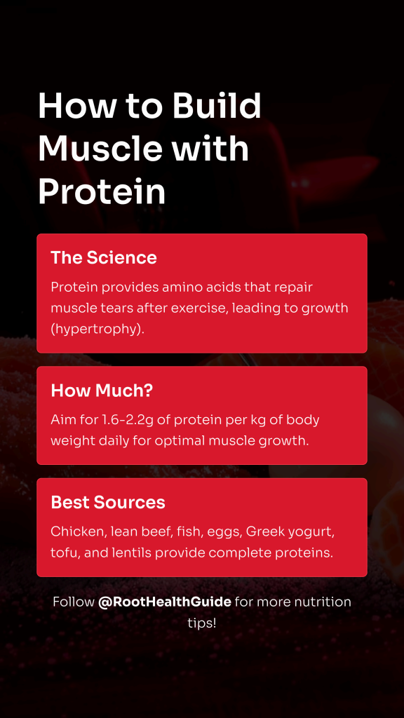Want to get stronger? Learn how to build muscle by consuming protein correctly. Our guide covers best sources, intake, and timing for real growth.
